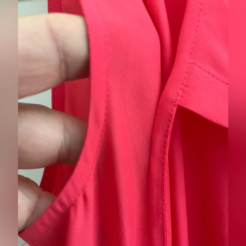 NWOT Ann Taylor Loft Sleeveless Lined Dress Coral XS - Picture 3 of 11